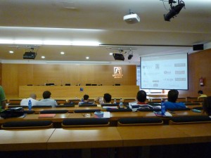 Sala habilitada para las ponencias